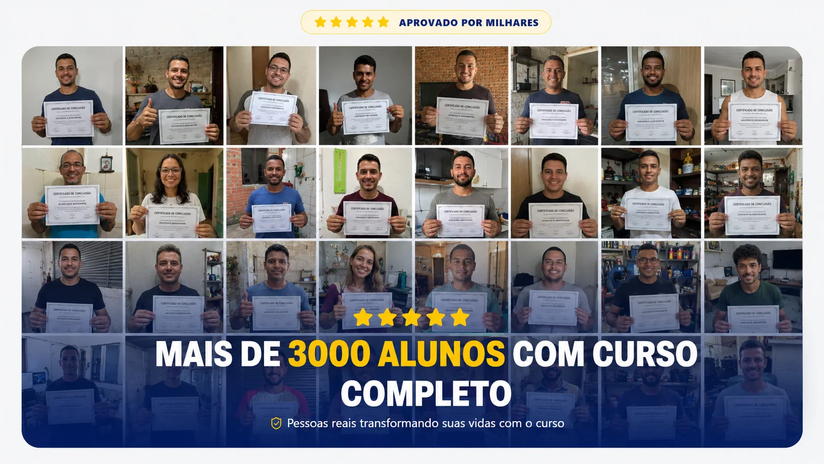 Mais de 3000 alunos formados